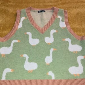 SHEIN curve OXL xl goose sweater vest